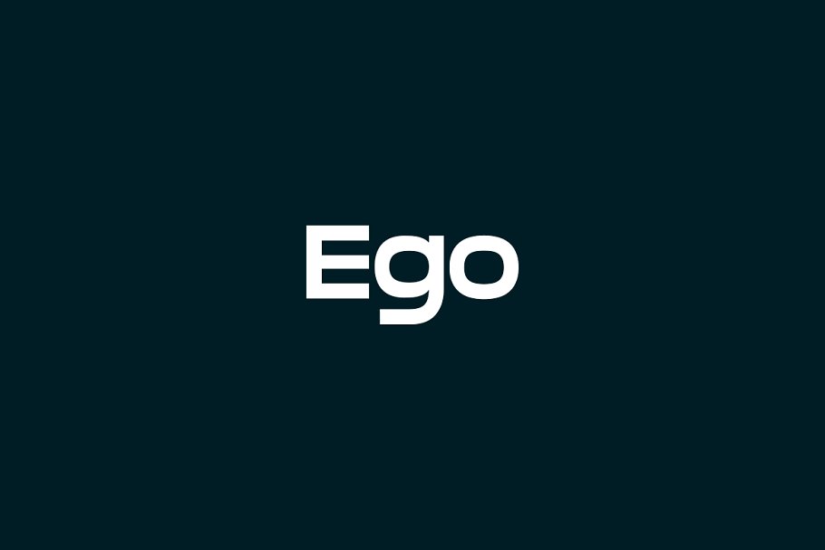 Пример шрифта Ego